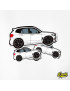 BMW X3M White Vinyl Sticker