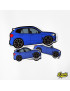 BMW X3M Blue Vinyl Sticker