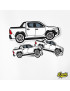 TOYOTA HILUX GD6 White Vinyl Sticker