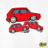 VW - VOLKSWAGEN GOLF MK1 VELOCITI Red Vinyl Sticker