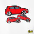 VW - VOLKSWAGEN GOLF MK7 GTI Red Vinyl Sticker